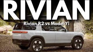 Rivian R2 vs Model Y | SIZE COMPARED