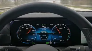 Mercedes-Benz E 300 de 4Matic - consumption on 130 km/h [highway, empty battery]