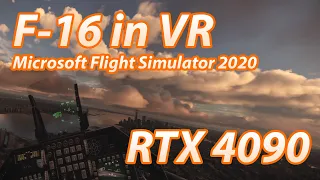 Flying an F-16 in New York - VR - MSFS 2020 - Pimax 8KX - RTX 4090