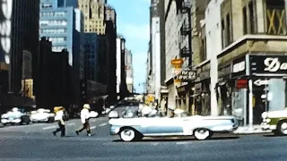 1950's Footage of New York City Street Scenes - Stock Video