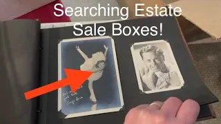 What will I find in these boxes? Estate sale finds!