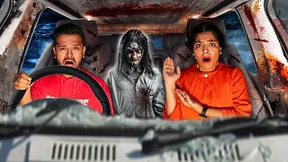 WE FOUND A HAUNTED GHOST CAR *challenge gone wrong*