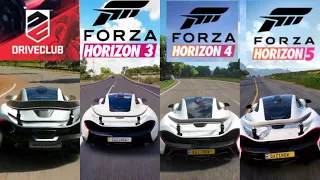 Driveclub vs Forza Horizon 3 vs Forza Horizon 4 vs Forza Horizon 5 - Weather + Graphics Comparison