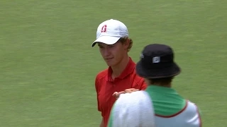 Maverick McNealy birdie bomb on No. 15 at The Greenbrier