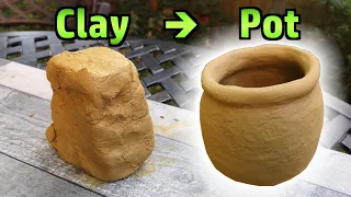 Cooking in Wild Clay Pottery - Part 2 - Making Pots