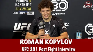 Roman Kopylov talks KO Kick & Sean Strickland Call out 'FOTN for sure' at UFC 291