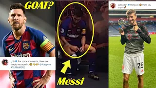 FAMOUS People Reactions To Bayern Munich vs Barcelona (8-2) 2020 Ft. Messi Reaction After Defeat