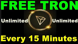 HOW TO EARN FREE TRX (TRON)  in Every 15 Minutes without Capital / CRYPTO NEWS TODAY