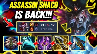 Assassin Crit Shaco Exciting Game - S14 Ranked [League of Legends] Full Gameplay - Infernal Shaco