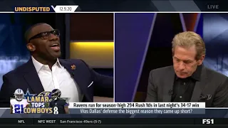 UNDISPUTED | Skip Bayless "Go Crazy" Cowboys fall to Ravens 34-17 to drop to 3-9