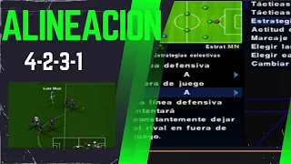 ALINEACION 4-2-3-1 LA ESTRATEGIA DEL FUERA DE JUEGO EMPLEADA AL MÁXIMO.