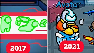 Evolution of Among Us games (2017-2021)