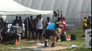 Ethan Sanders 2017 AAU JrO Shotput BRONZE 45'-0.25" (13 yr old)