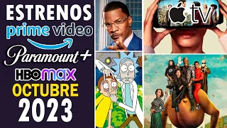 Estrenos PRIME VIDEO, HBO MAX, APPLE TV, OCTUBRE 2023