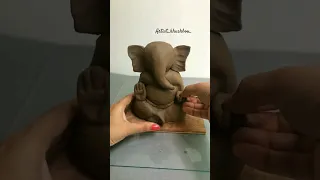 Ecofriendly Ganesh idol making at home#youtubeshorts #shorts #ganeshidol #diy