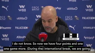 Pep Guardiola laments Manchester City's goalless draw with Crystal Palace | EPL | 英超 曼城客场0-0水晶宫 瓜迪奥拉