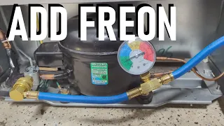 How to Add Freon/Refrigerant to a Refrigerator with a Piercing Valve (R-134a)