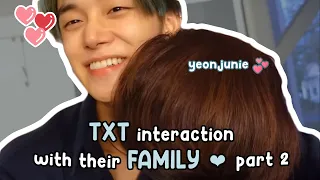 TXT interaction with their own family and with each others families pt. 2