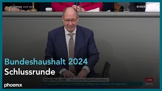 Bundestagsdebatte zum Bundeshaushalt 2024 - Schlussrunde am 02.02.24