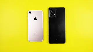 Samsung A52s 5G Vs iPhone 7 | SPEED TEST in 2022