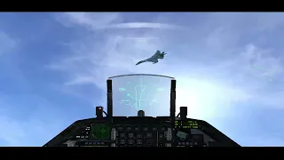 Falcon BMS 4.37 2xSU35 Flanker-E VS F16 Falcon. Veteran skills. Guns