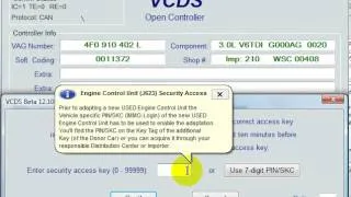 VCDS Module 1 Security access