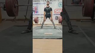 Junior Deadlift Record of 290.5kg and Total Record of 688.0kg by Mannu Choudhary of Delhi in 83kg