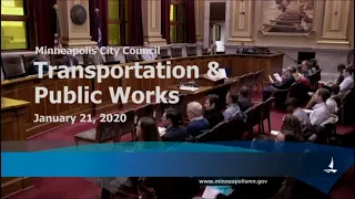 January 21, 2020 Transportation & Public Works Committee