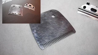 Sharpening hair clipper blades with sandpaper