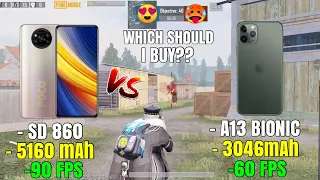 POCO X3 PRO VS IPhone 11 PRO 😱 PUBG TDM TEST🔥 | ANDROID 90 FPS vs IOS 60 FPS PUBG MOBILE