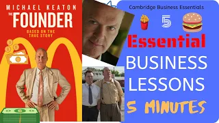 Top 5 Business Lessons from the No.1 Business Movie - The Founder - The McDs Success Story A* Tips