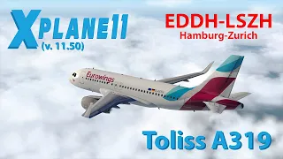 ToLiss Airbus A319 v.1.5.1. Полет EDDH-LSZH