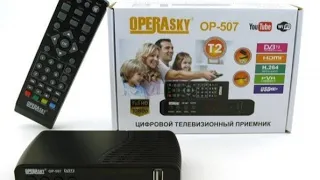 Обзор и полная настройка Т2 тюнера operasky, обзор тюнера operasky OP-507, OP-407, тюнеры operasky