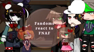 Fandoms react to FNAF || Pt: 4/5 || Ft: Micheal Afton + Elizabeth Afton.