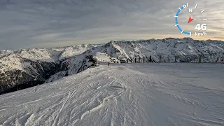 Sölden - LONGEST RUN (#2) IN HIGHSPEED - 3058m Top of Gaislachkogl to 1363m - UNCUT FULL RUN