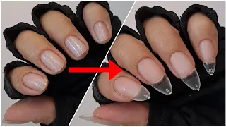 💅BEGINNER FALSE NAIL EXTENSION TUTORIAL : How to Do Nail Extensions Using BORN PRETTY Nail Glue Gel