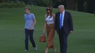 US first family reunited in White House