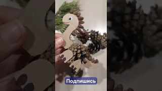 простые идеи поделок из шишек