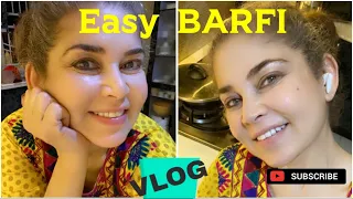 Yummy BARFI | Bohat Mazy Ki Bani. Zaroor Try it |   #mishikhan #cooking #vlog