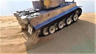 RC TANK Mato Full Metal German Tiger 1 Sand Beach Ride