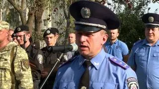 Начальник вінницької міліції Ігор Моренець подякував за службу бійцям спецбатальйону "Вінниця"