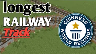 Minecraft:World longest railway track in Minecraft.