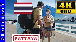 Pattaya Walk 4K, Koh Larn Island, September 2021 - Pattaya Lockdown Reopening Beach