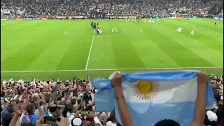 Last penalty Argentina Vs France live from the ground #fifa #worldchampion #messi #martinez