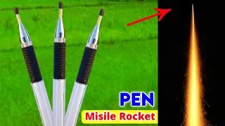 PEN Misile Rocket , making rocket from matchsticks , how to make rocket at home , crackers making