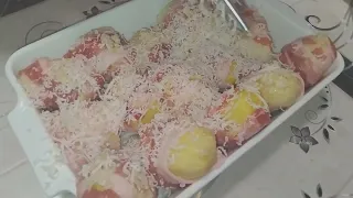 Запеченный картофель с беконом