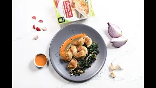 Korean BBQ Dumplings with Kale and Cho Gochujang Mayonnaise