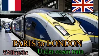 Paris to london train,Eurostar standard premier via Channel Tunnel