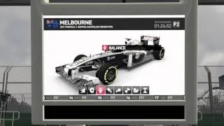 F1 2011 Game Car Setup Screen