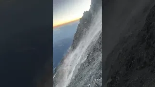 Biggest Rockfall on Mont Blanc July 15 2022 - The Grand Couloir (Death Coulior)